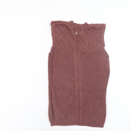 Black Tape Womens Mauve Sleeveless Knit Top Size Small Viscose Blend