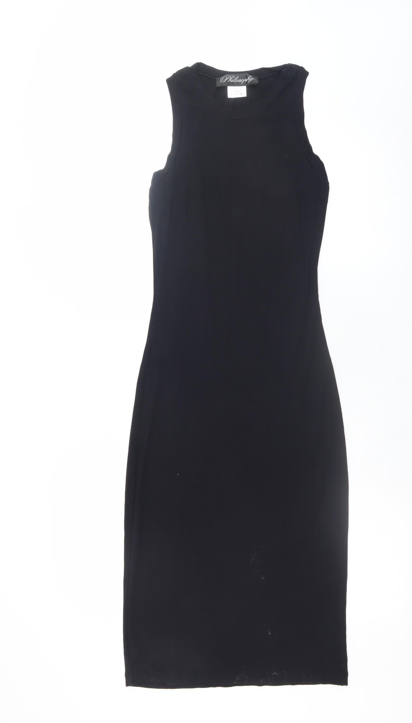 Philosophy Women's Black Bodycon Sleeveless Dress Size 12