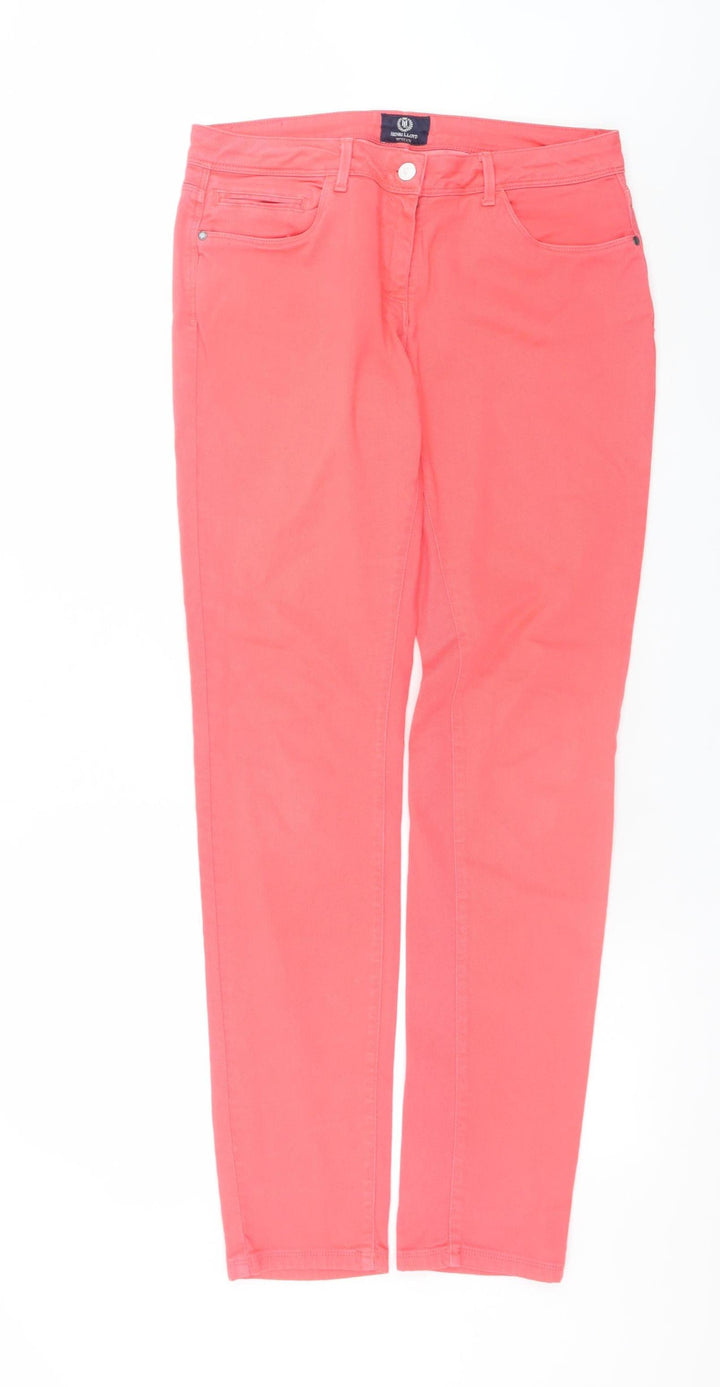 Henri Lloyd Womens Pink Skinny Jeans Size 12 Stretch Cotton