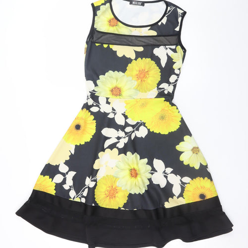 Misslook Women’s Multicoloured Floral Fit & Flare Dress Size 10