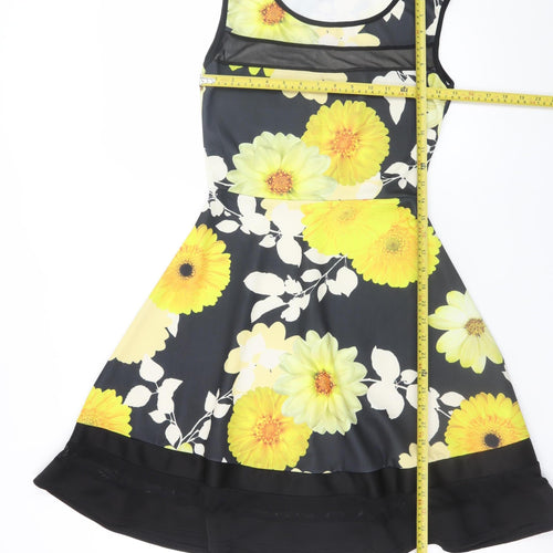 Misslook Women’s Multicoloured Floral Fit & Flare Dress Size 10