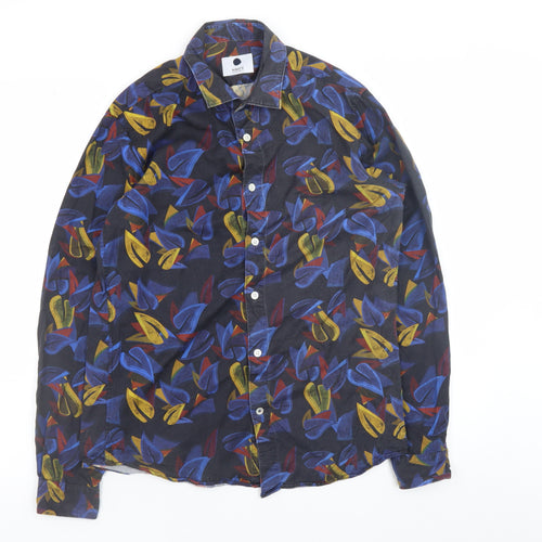 NN07 Men’s Multicoloured Long Sleeve Tencel Button-Up Shirt S