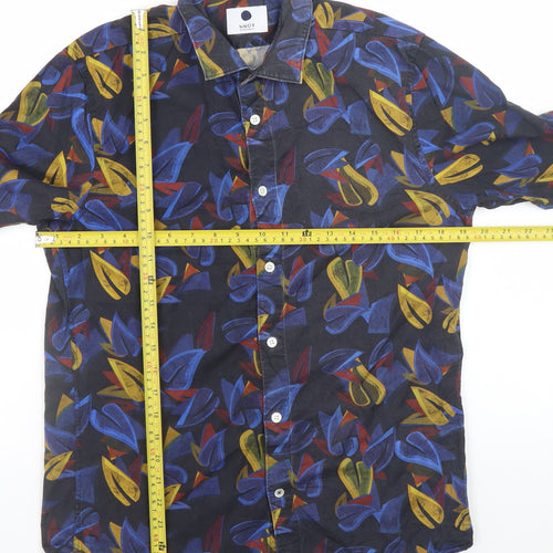 NN07 Men’s Multicoloured Long Sleeve Tencel Button-Up Shirt S