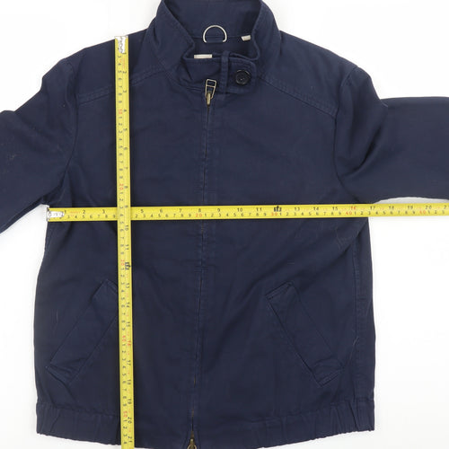 Thomas Burberry Women Blue Cotton Bomber Jacket XS