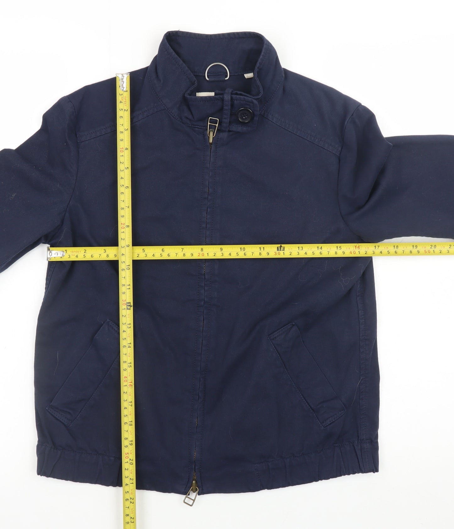 Thomas Burberry Women Blue Cotton Bomber Jacket XS