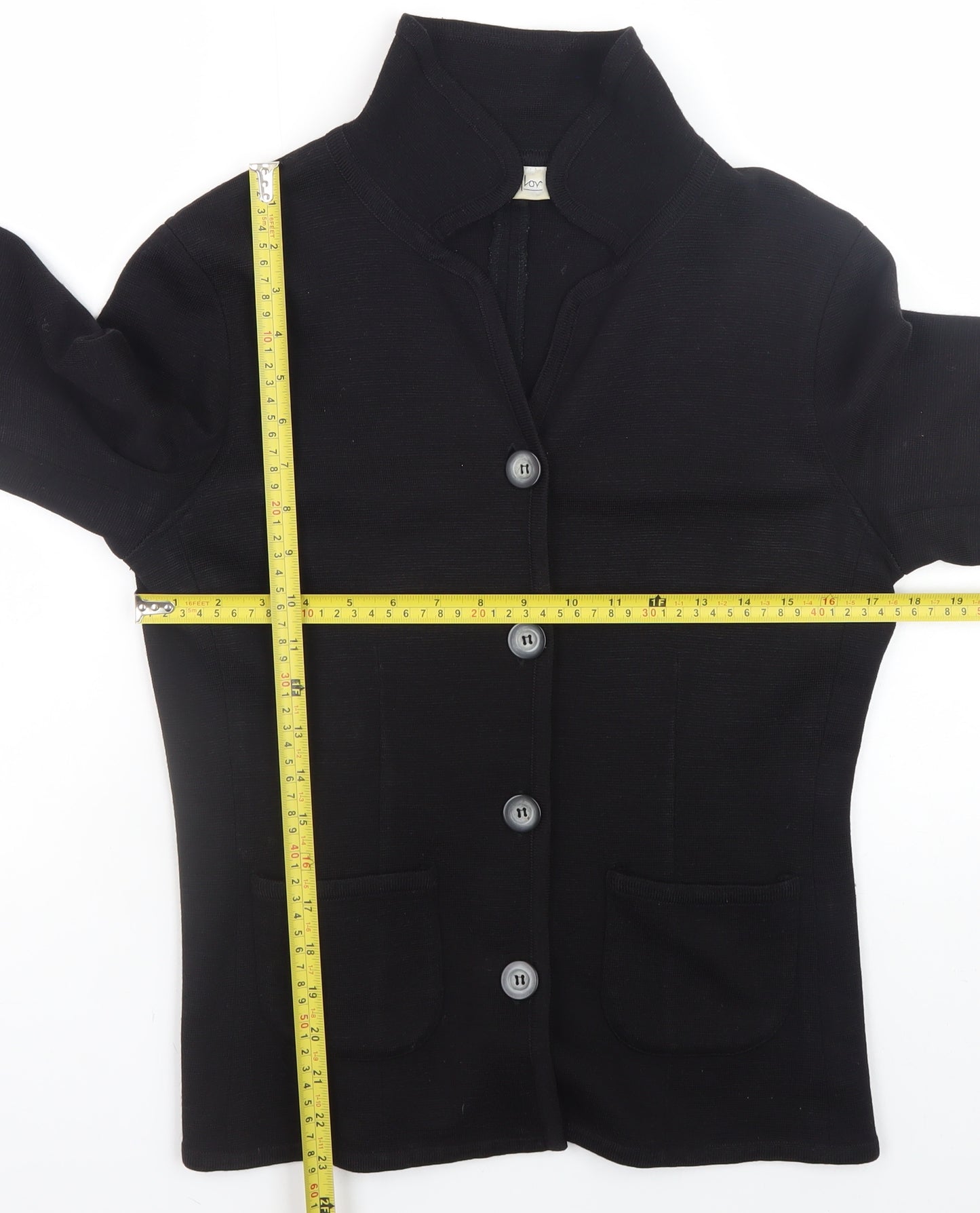 J. Taylor Women's Black Wool Blend Blazer Jacket Size M