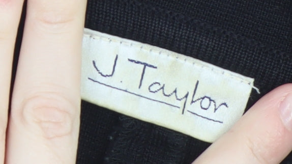 J. Taylor Women's Black Wool Blend Blazer Jacket Size M