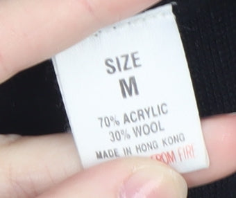 J. Taylor Women's Black Wool Blend Blazer Jacket Size M