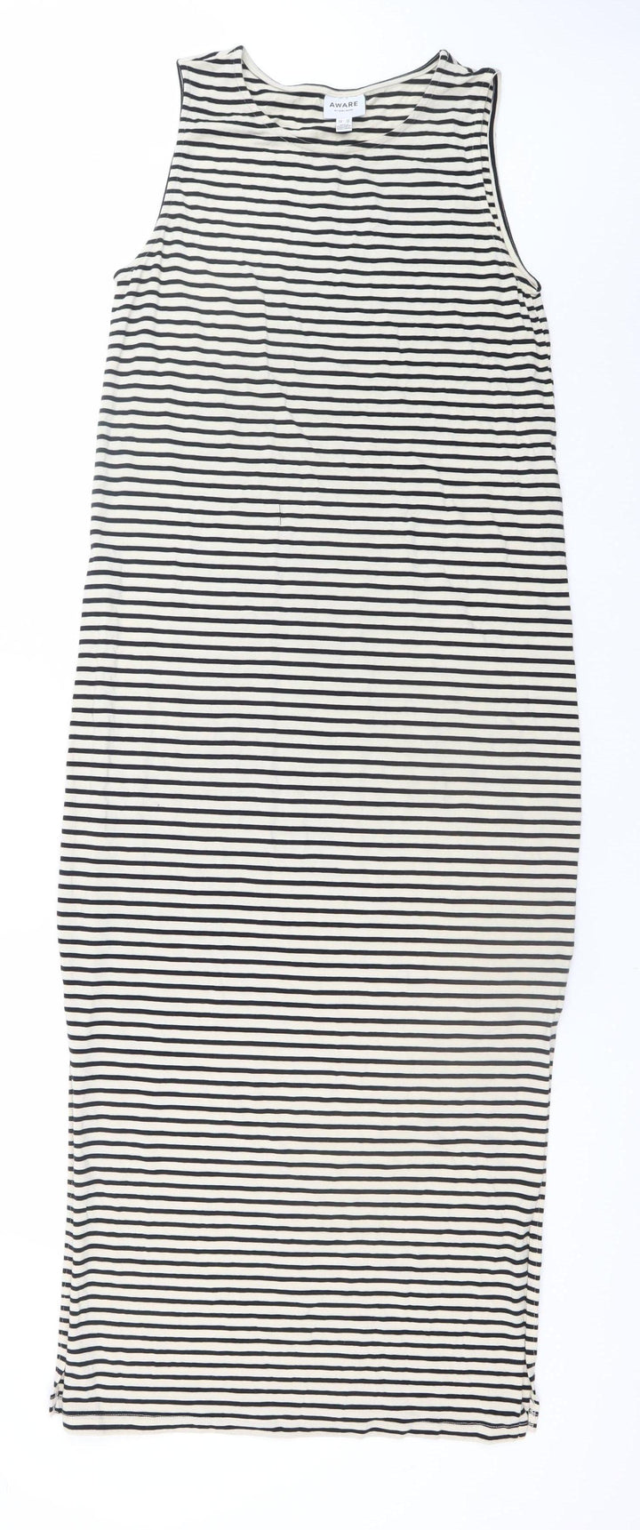 Vero Moda Women’s Black Stripe Sleeveless Tank Dress Size 12
