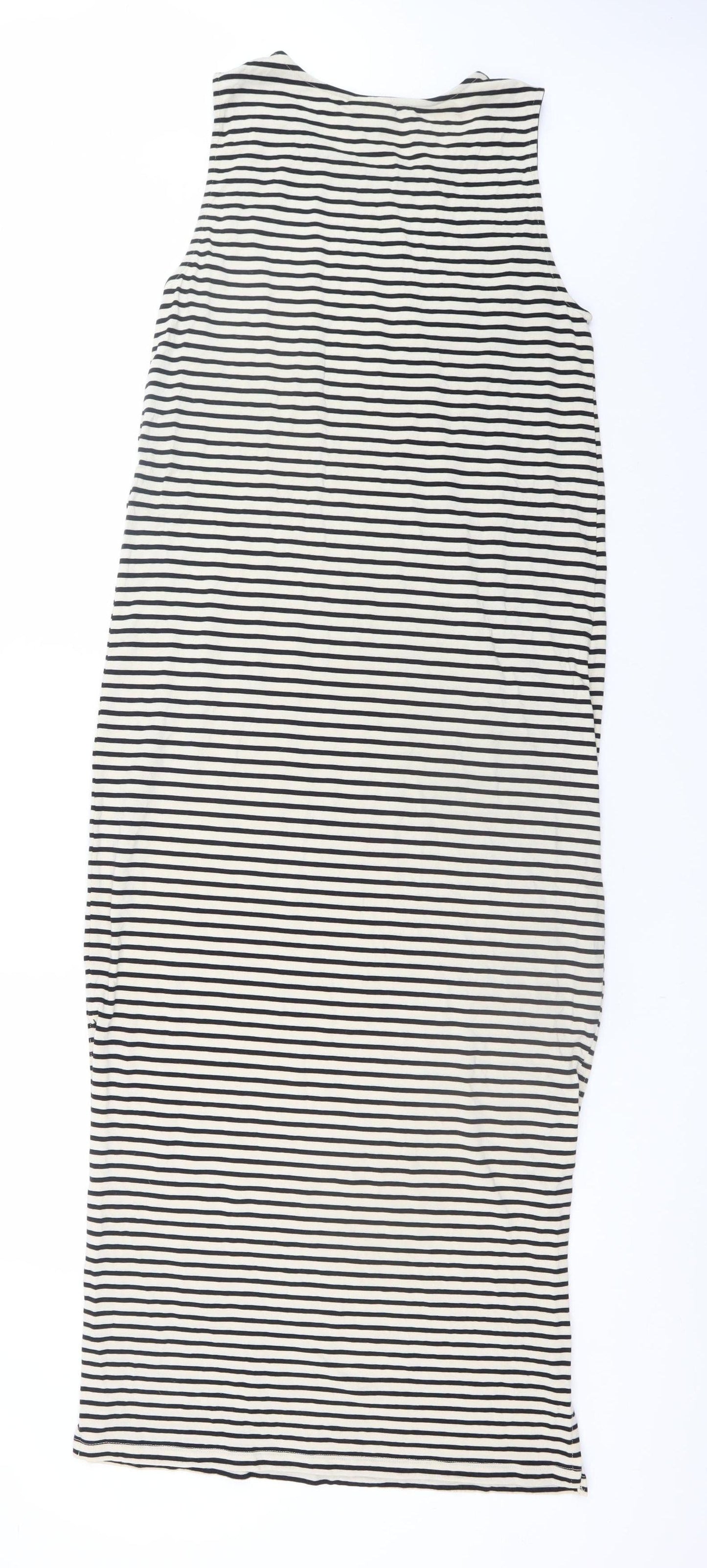 Vero Moda Women’s Black Stripe Sleeveless Tank Dress Size 12