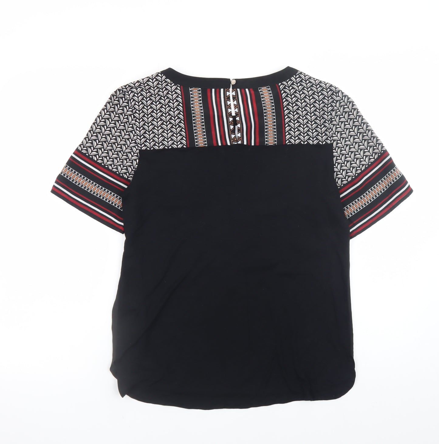 Oasis Women's Multicoloured Geometric Tunic Blouse Size 12