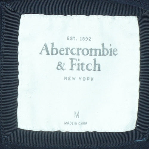 Abercrombie & Fitch Women's Black Cotton Blend V-Neck Cardigan Size M