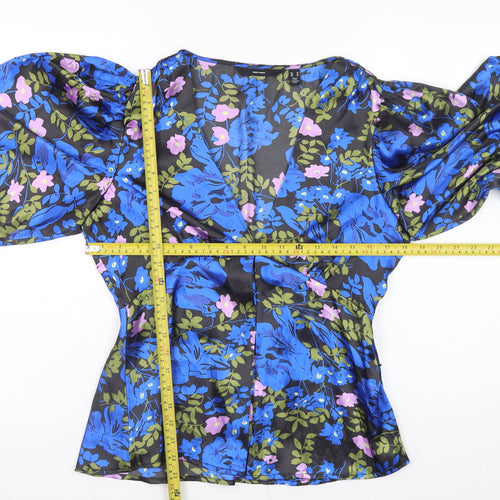 Vero Moda Women's Multicoloured Floral Wrap Blouse Size M