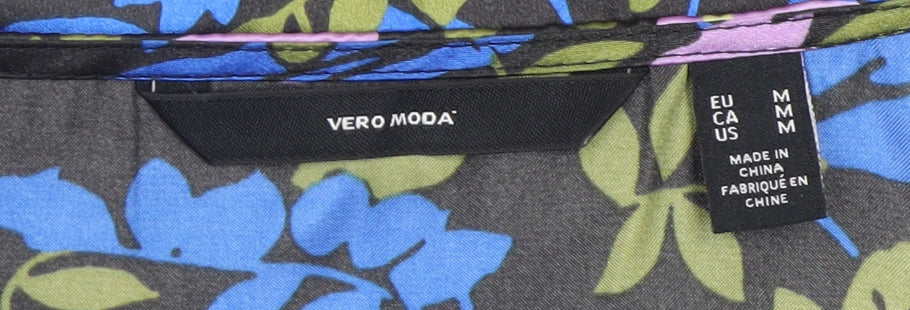 Vero Moda Women's Multicoloured Floral Wrap Blouse Size M
