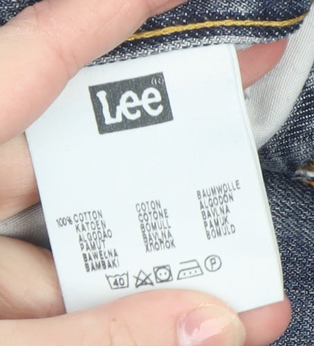 Lee Men's Blue Denim Straight Jeans W36 L30 Regular Fit