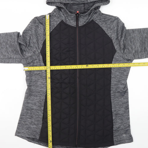 Dunnes Stores Womens Black L Quilted Hooded Puffer Jacket