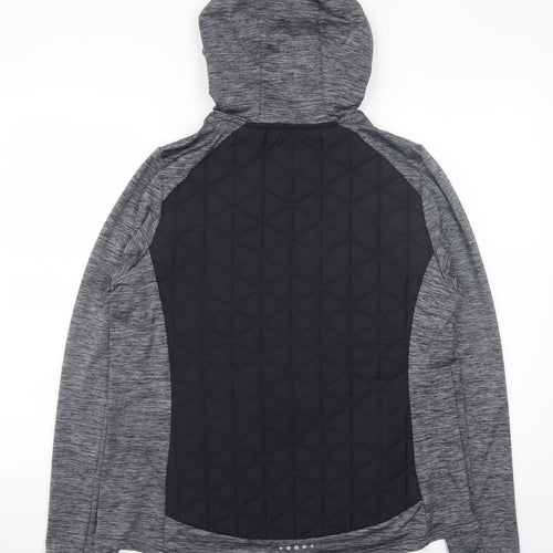 Dunnes Stores Womens Black L Quilted Hooded Puffer Jacket