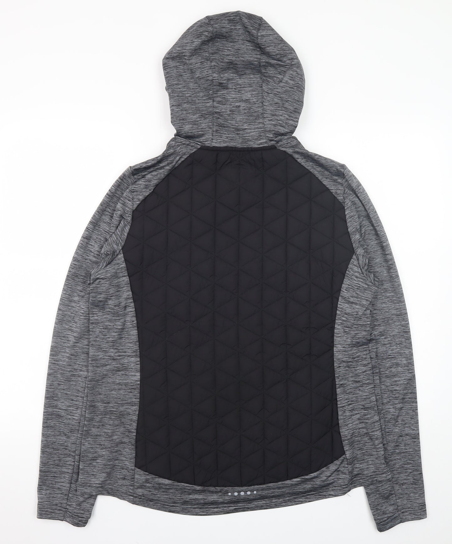 Dunnes Stores Womens Black L Quilted Hooded Puffer Jacket