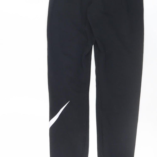 Nike Women's Black Ankle Leggings S Stretch Cotton Blend