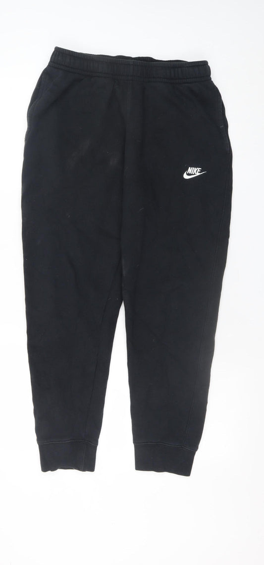 Nike Men's Black Cotton Blend Joggers Sweatpants Size M