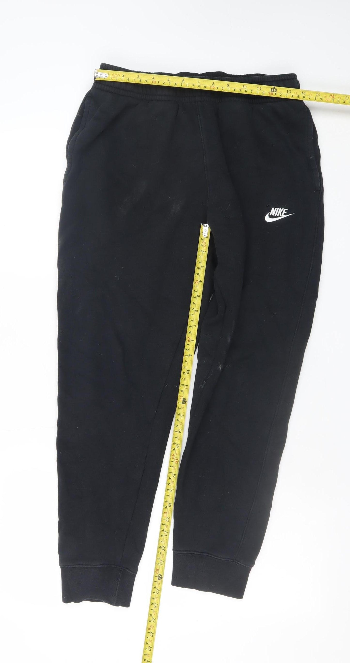 Nike Men's Black Cotton Blend Joggers Sweatpants Size M