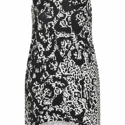 Dorothy Perkins Women's Black Animal Print Sleeveless Tank Dress Size 10