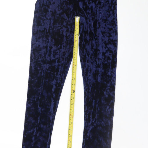 Esmara by Heidi Klum Women’s Navy Blue Velvet Leggings Size 10/12