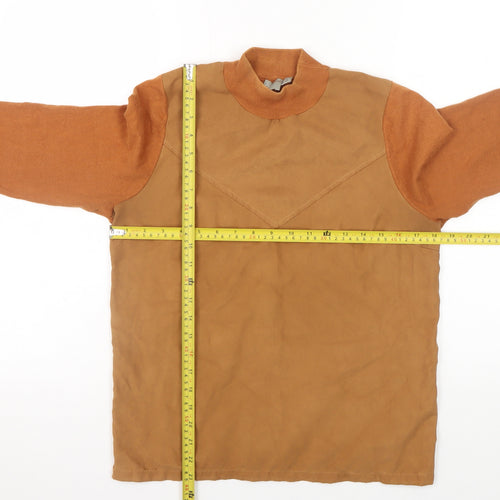 ASOS Women’s Brown Mock Neck Long Sleeve Pullover Jumper Size 12