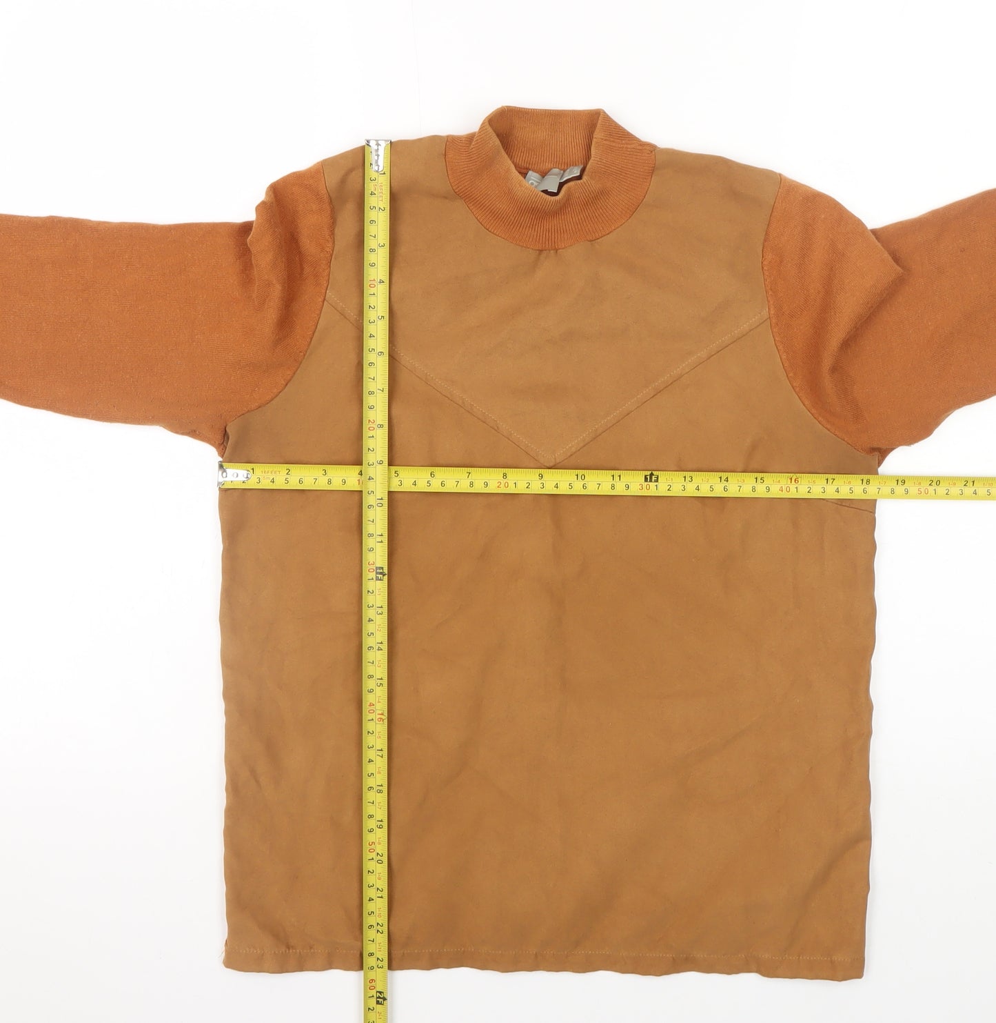 ASOS Women’s Brown Mock Neck Long Sleeve Pullover Jumper Size 12