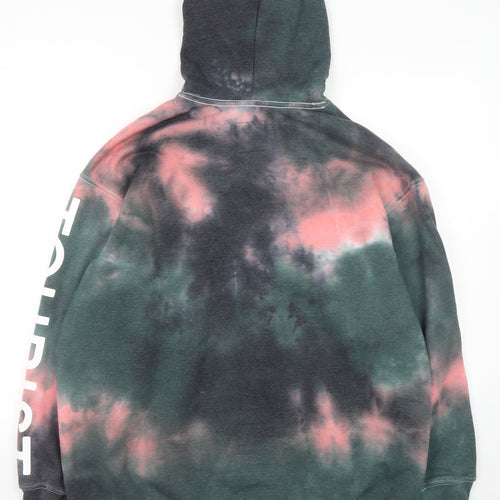 Social Tourist Mens Multicoloured Tie Dye Pullover Hoodie M
