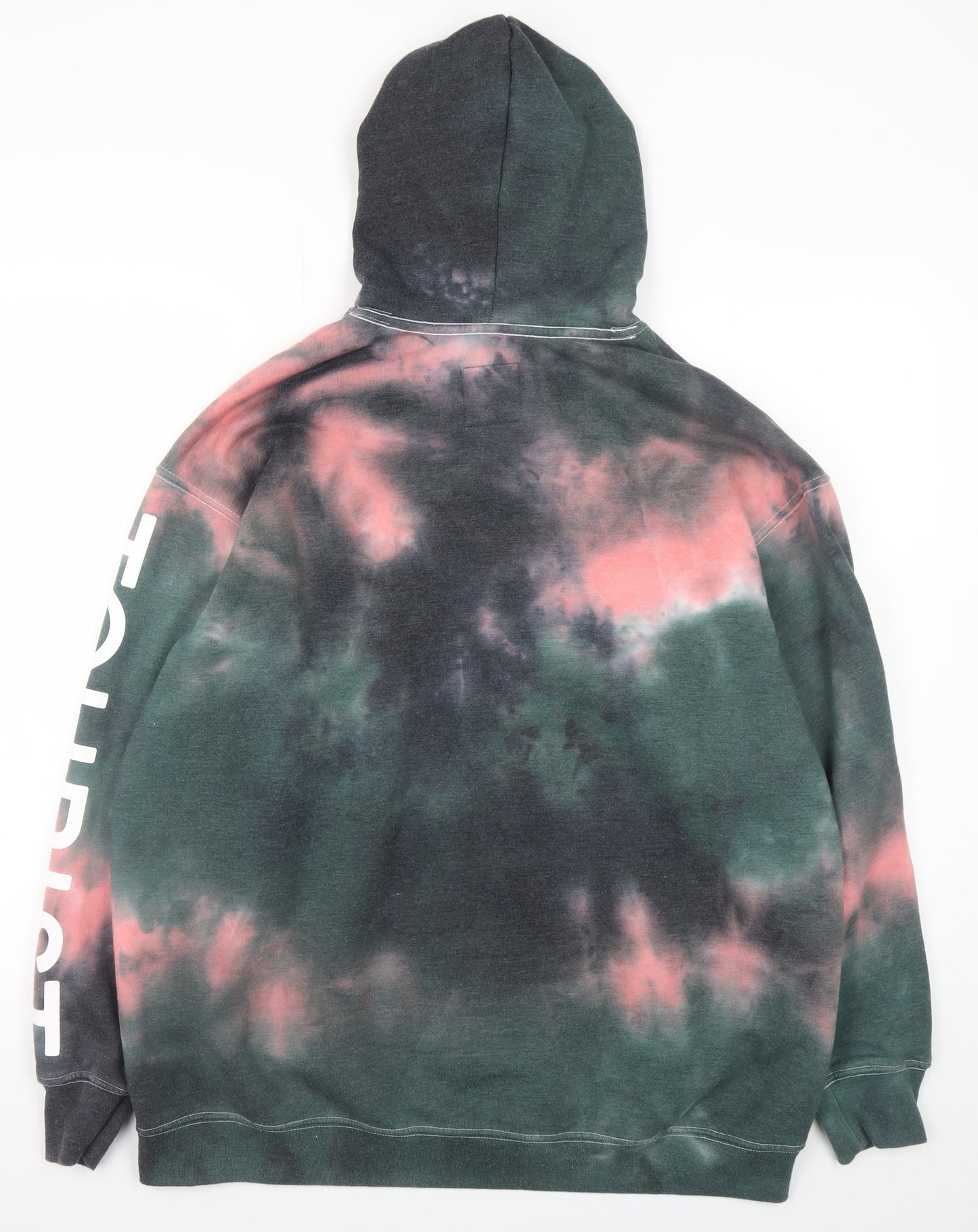 Social Tourist Mens Multicoloured Tie Dye Pullover Hoodie M