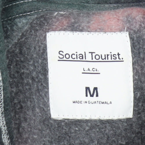 Social Tourist Mens Multicoloured Tie Dye Pullover Hoodie M