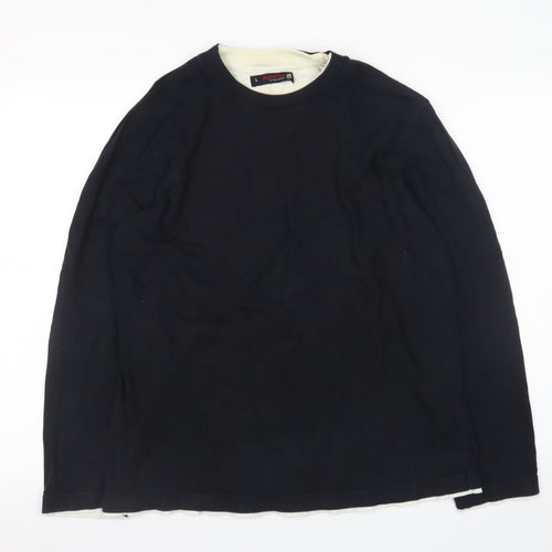 Burton Men's Black Cotton Crew Neck Pullover Sweatshirt Size L