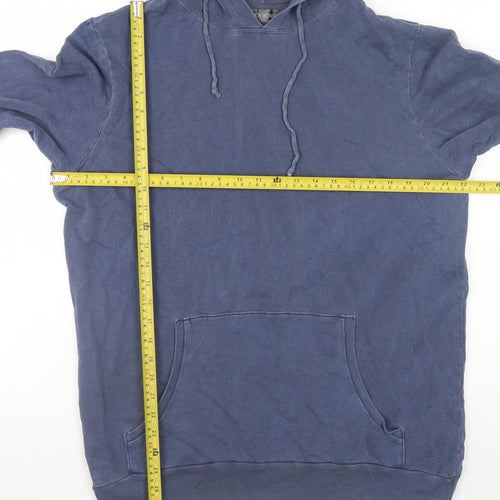 Rich Honey Men's Blue Pullover Hoodie Size M Cotton Casual