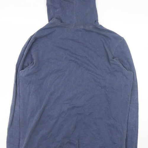 Rich Honey Men's Blue Pullover Hoodie Size M Cotton Casual