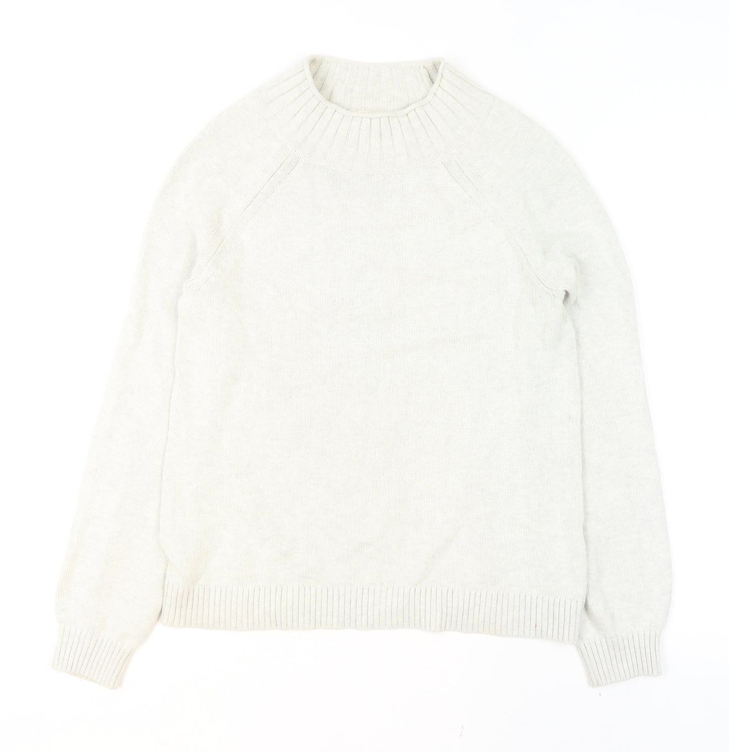 Seasalt Womens Ivory Organic Cotton Crew Neck Jumper UK 8