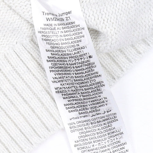 Seasalt Womens Ivory Organic Cotton Crew Neck Jumper UK 8