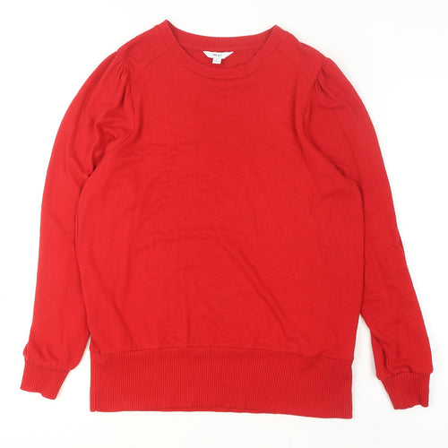 Next Women's Red Crew Neck Long Sleeve Knit Jumper Size L