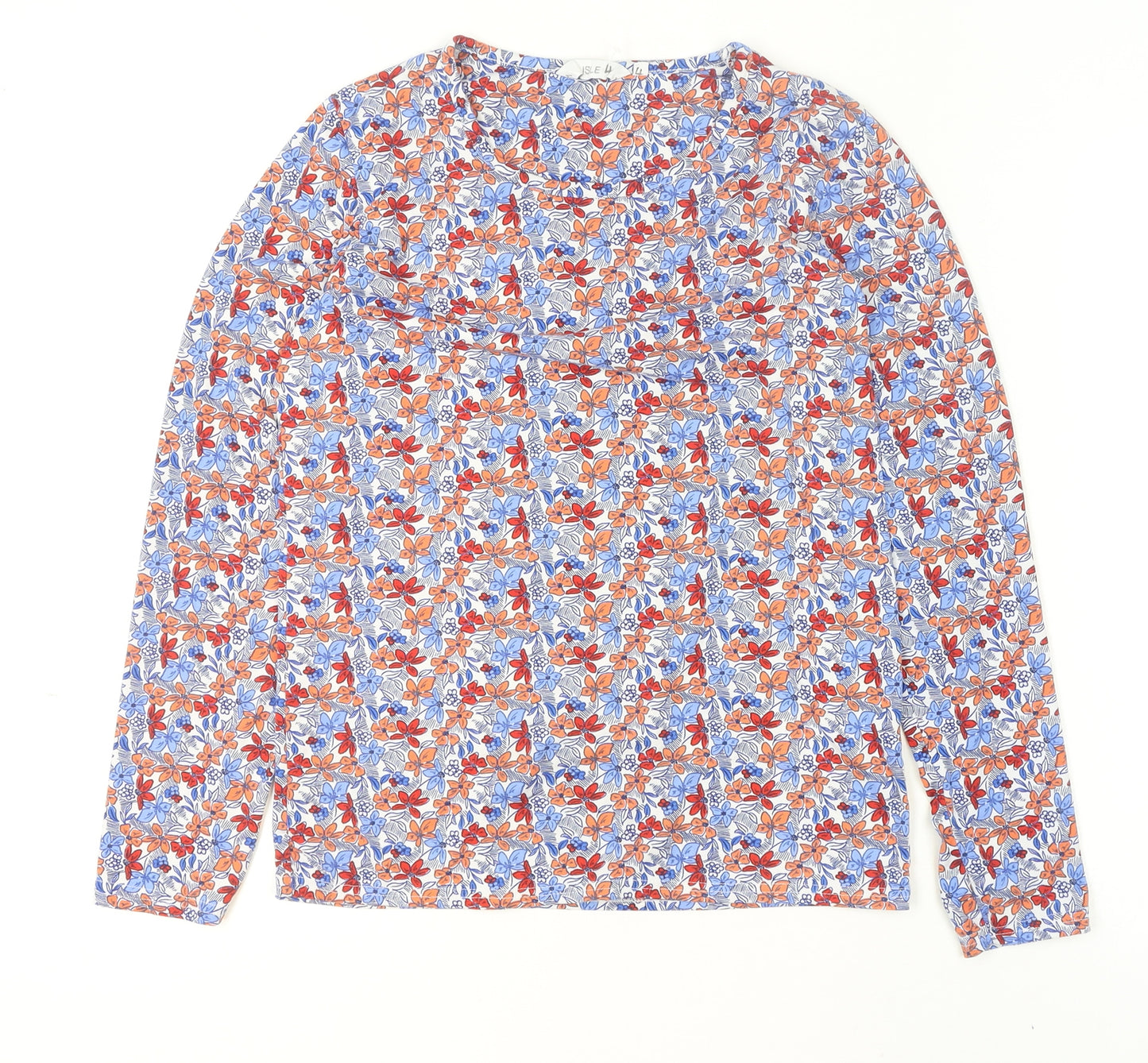 Isle Women’s Multicoloured Floral Long Sleeve T-Shirt Size S 10-12