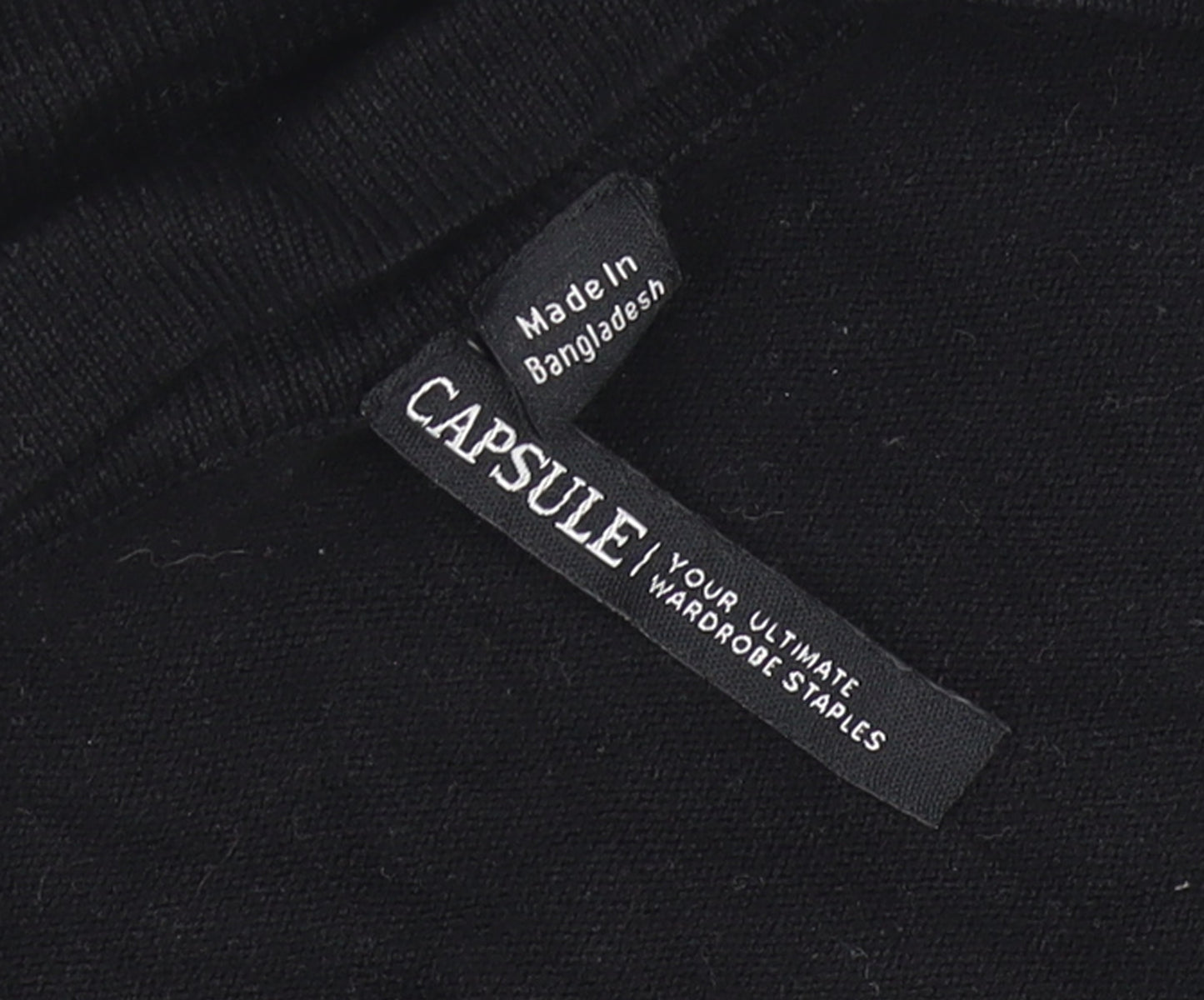 Capsule Womens Black Knit Open Front 3/4 Sleeve Cardigan Size M