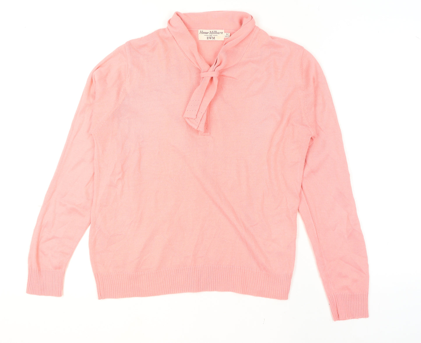 Honor Millburn at EWM Women's Pink 14/16 Long Sleeve Knit Jumper