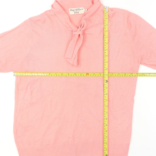 Honor Millburn at EWM Women's Pink 14/16 Long Sleeve Knit Jumper