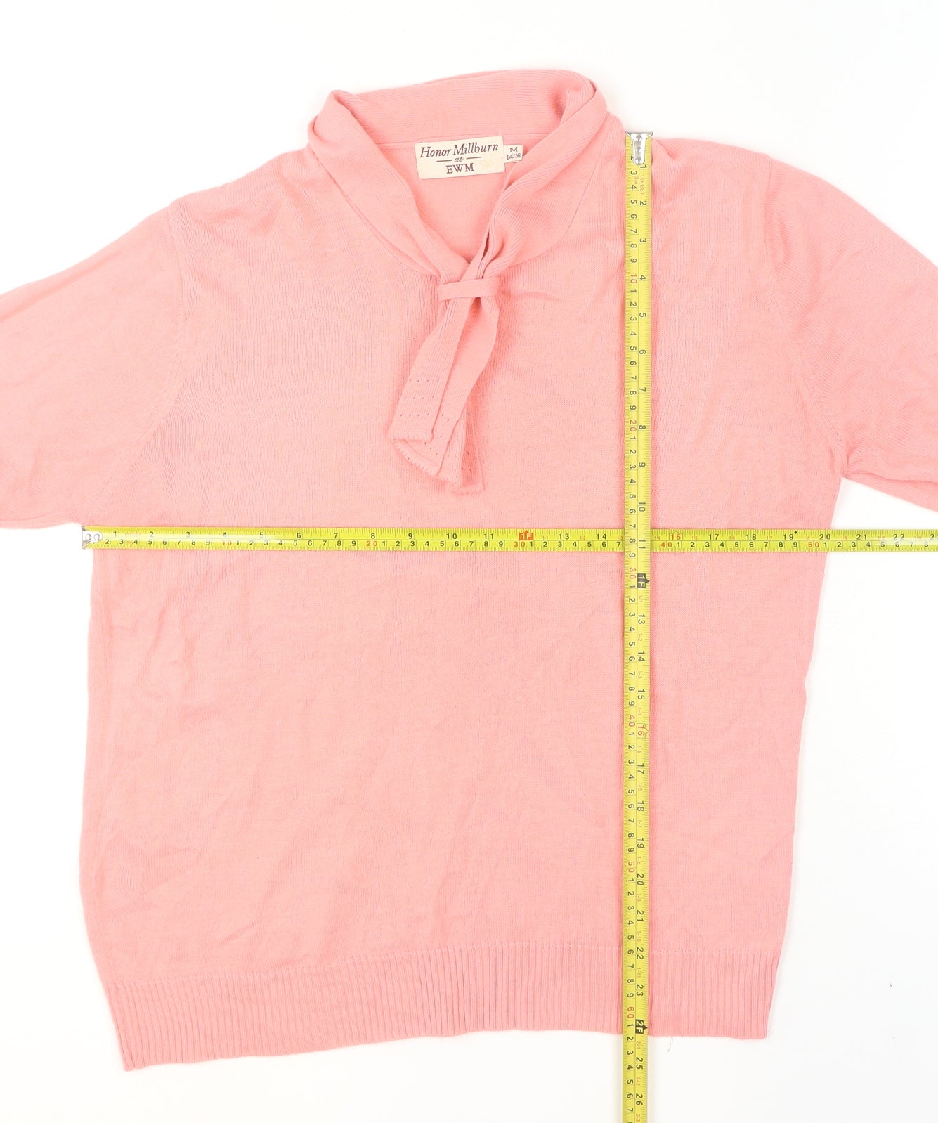 Honor Millburn at EWM Women's Pink 14/16 Long Sleeve Knit Jumper