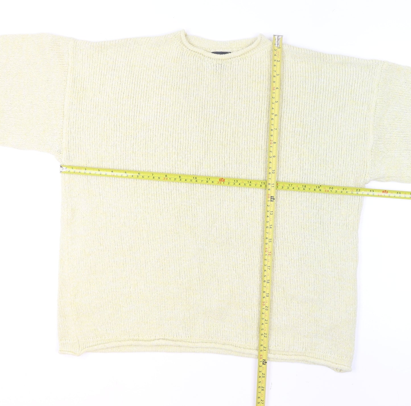 ASOS DESIGN Women’s Beige Chunky Knit Crew Neck Jumper Size S