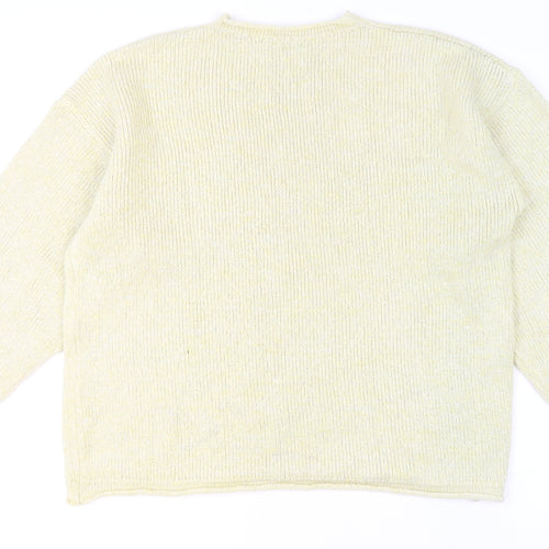 ASOS DESIGN Women’s Beige Chunky Knit Crew Neck Jumper Size S