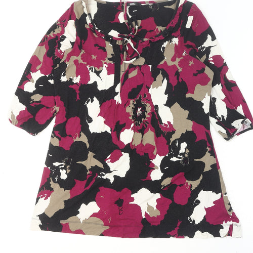 Marks and Spencer Women’s Multicoloured Floral Tunic Blouse UK 14