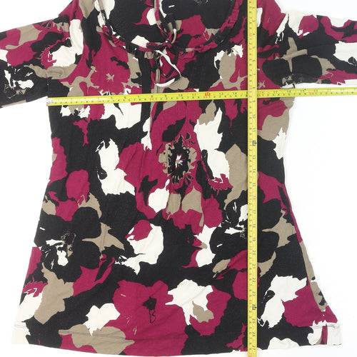 Marks and Spencer Women’s Multicoloured Floral Tunic Blouse UK 14