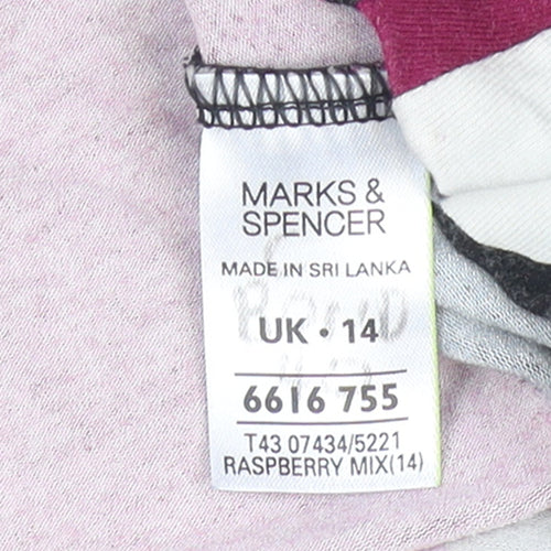 Marks and Spencer Women’s Multicoloured Floral Tunic Blouse UK 14