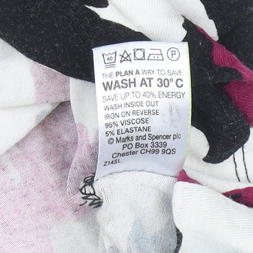 Marks and Spencer Women’s Multicoloured Floral Tunic Blouse UK 14