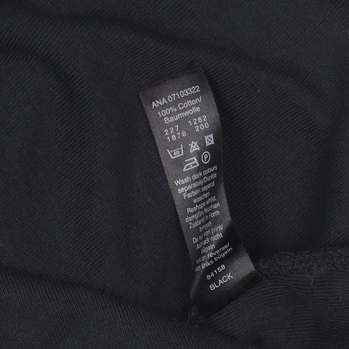 George Women’s Black Pudsey V-Neck Long Sleeve Cotton T-Shirt Size 16